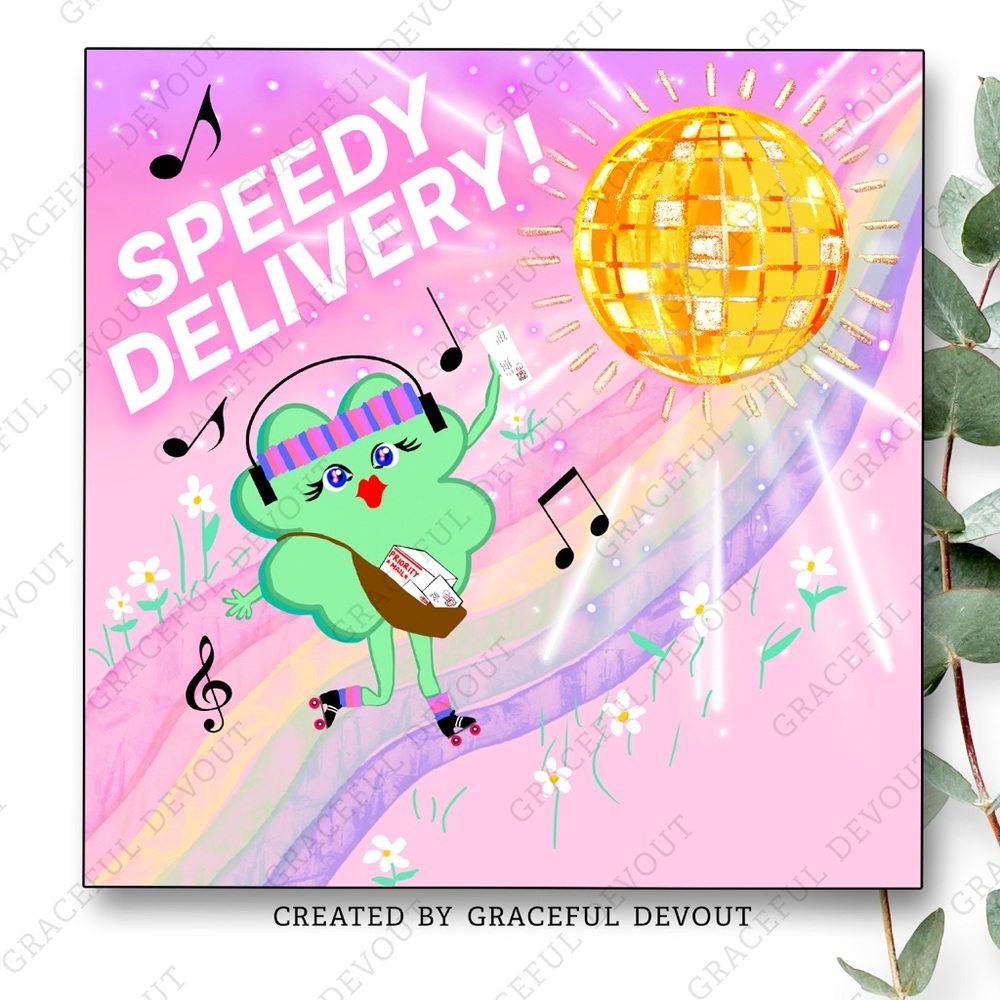 Speedy Delivery! - 2" (inches) (96ct.)  Stickers
